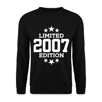 LIMITED EDITION 2007 19TH BIRTHDAY - Unisex Sweatshirt - black - Front - Alina (178cm) & Michal (187cm)