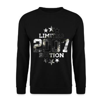 LIMITED EDITION 2007 19TH BIRTHDAY - Unisex Sweatshirt - black - Front - Alina (178cm) & Michal (187cm)