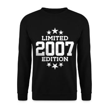 LIMITED EDITION 2007 19TH BIRTHDAY - Unisex Sweatshirt - black - Front - Alina (178cm) & Michal (187cm)