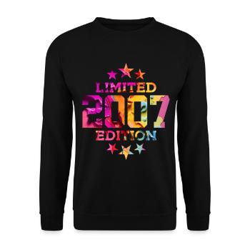 LIMITED EDITION 2007 19TH BIRTHDAY - Unisex Sweatshirt - black - Front - Alina (178cm) & Michal (187cm)