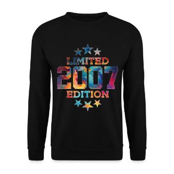 LIMITED EDITION 2007 19TH BIRTHDAY - Unisex Sweatshirt - black - Front - Alina (178cm) & Michal (187cm)
