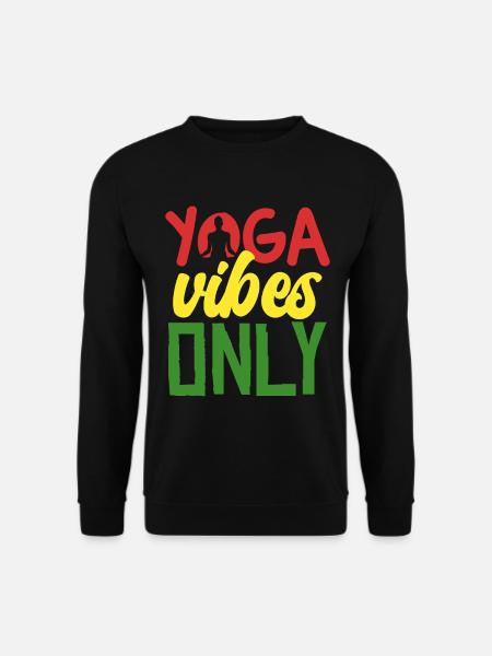 Nur Yoga Vibes Shirt - Unisex Pullover - Schwarz