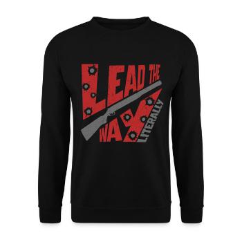 Le tir au pigeon d’argile ouvre la voie - Sweat-shirt Unisexe - noir - Devant - Alina (178cm) & Michal (187cm)