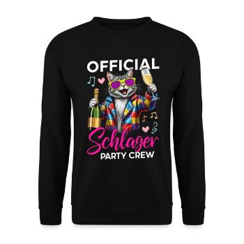 Équipe officielle de Schlager Party - Sweat-shirt Unisexe - noir - Devant - Alina (178cm) & Michal (187cm)