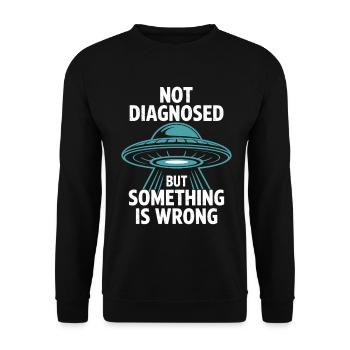 Pas diagnostiqué, mais quelque chose convient - Sweat-shirt Unisexe - noir - Devant - Alina (178cm) & Michal (187cm)
