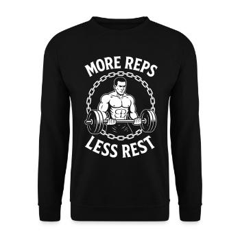 Calisthenics Fitness Gym Entraînement Entraînement Plus - Sweat-shirt Unisexe - noir - Devant - Alina (178cm) & Michal (187cm)