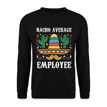 Nacho Employé moyen - Sweat-shirt Unisexe - noir - Devant - Alina (178cm) & Michal (187cm)