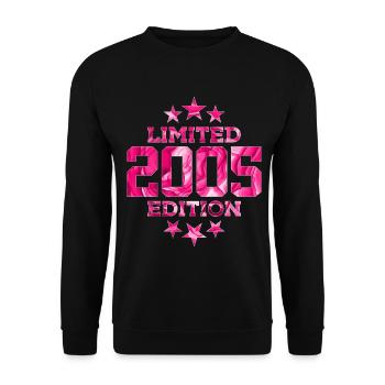 ÉDITION LIMITÉE 21E ANNIVERSAIRE 2005 - Sweat-shirt Unisexe - noir - Devant - Alina (178cm) & Michal (187cm)