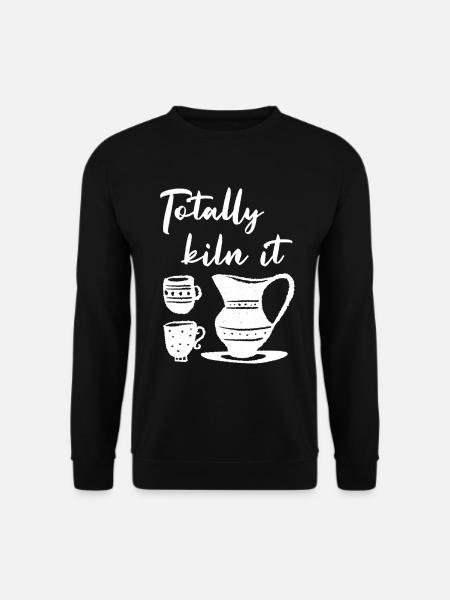 Totally bin it coffee kitchen illustration - Unisex Sweatshirt - black