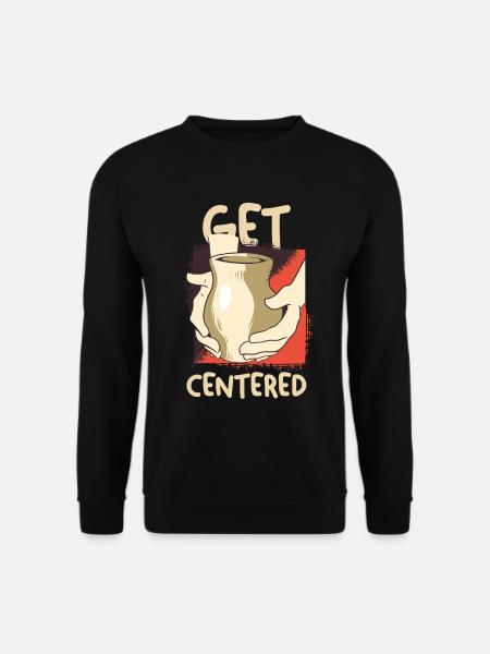 Get Centered Coffee Moment - Unisex Sweatshirt - black