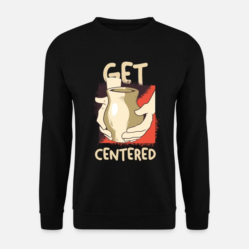 Get Centered Coffee Moment - Unisex Sweatshirt - black