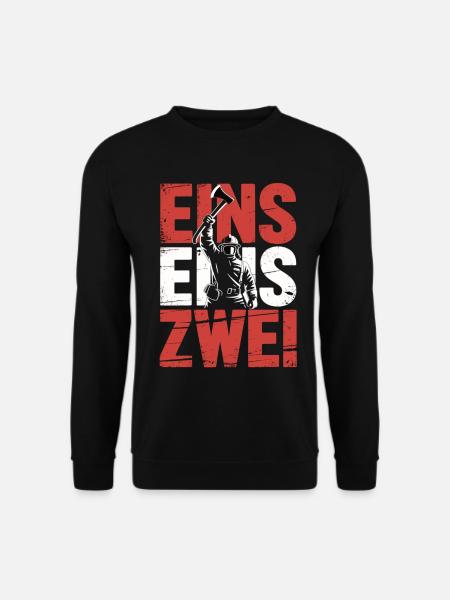 Fire Brigade Saying – 112 Emergency Call Hero in Action - Unisex Sweatshirt - black