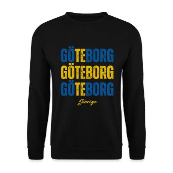 Göteborg, Schweden, stolzer Schwede - Unisex Pullover - Schwarz - Vorne - Alina (178cm) & Michal (187cm)