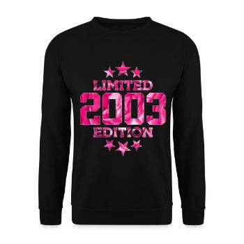LIMITED EDITION 2003 23RD BIRTHDAY - Unisex Sweatshirt - black - Front - Alina (178cm) & Michal (187cm)