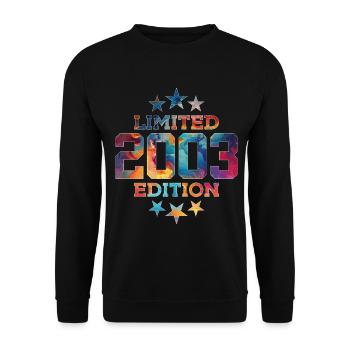 LIMITED EDITION 2003 23RD BIRTHDAY - Unisex Sweatshirt - black - Front - Alina (178cm) & Michal (187cm)