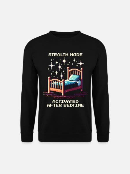 Stealth mode: after bedtime | Parents - Unisex Sweatshirt - black