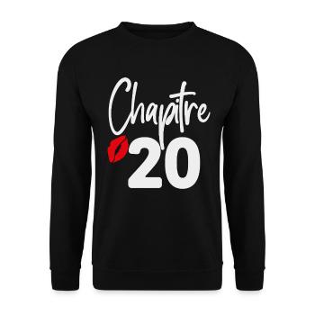 Chapter 20 Birthday Gift Woman 20 Years - Unisex Sweatshirt - black - Front - Alina (178cm) & Michal (187cm)