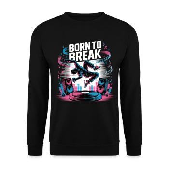 Streetdance Beat – Urban DJ Music Design - Sweat-shirt Unisexe - noir - Devant - Alina (178cm) & Michal (187cm)