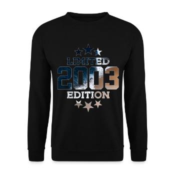 LIMITED EDITION 2003 23RD BIRTHDAY - Unisex Sweatshirt - black - Front - Alina (178cm) & Michal (187cm)