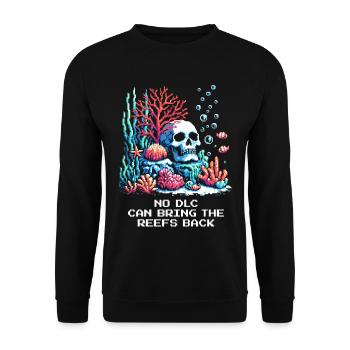 Aucun DLC ne ramène les récifs | Récif corallien - Sweat-shirt Unisexe - noir - Devant - Alina (178cm) & Michal (187cm)