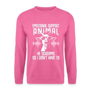Chèvres Crier Tous les jours Stress Temps Mort Enseignant - Sweat-shirt Unisexe - rose - Devant