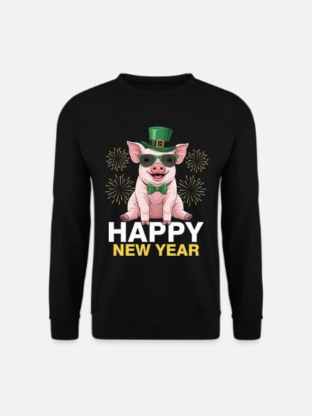 Happy New Year - Unisex Pullover - Schwarz