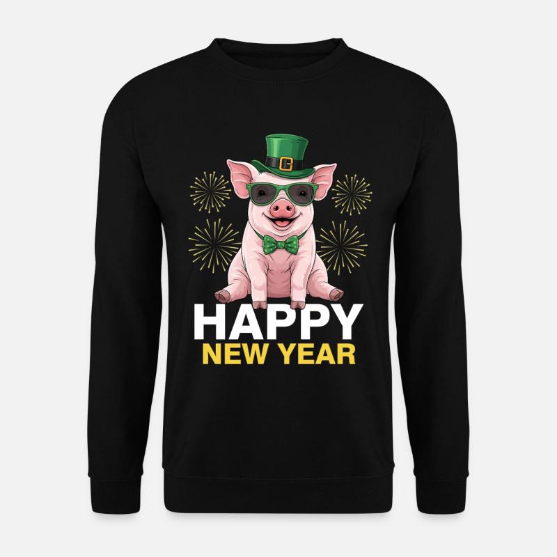 Happy New Year - Unisex Pullover - Schwarz