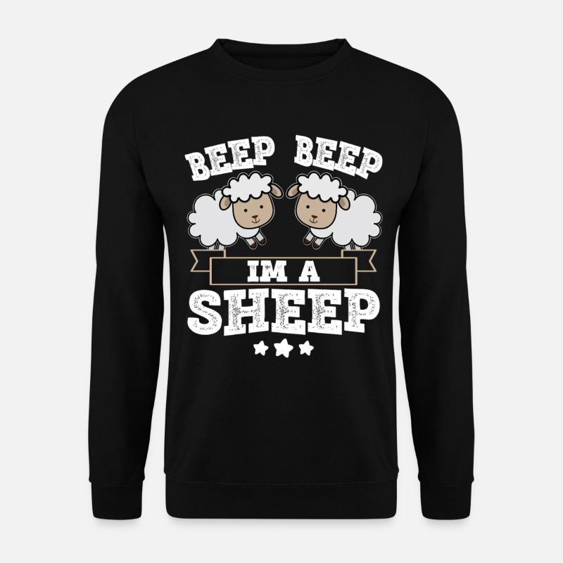 Beep Beep Im A Sheep - Unisex Pullover - Schwarz