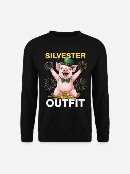 Silvester Outfit - Unisex Pullover - Schwarz