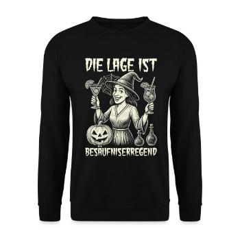 La situation est l’ivresse - Sweat-shirt Unisexe - noir - Devant - Alina (178cm) & Michal (187cm)