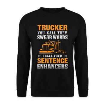 Camionneur - Sweat-shirt Unisexe - noir - Devant - Alina (178cm) & Michal (187cm)