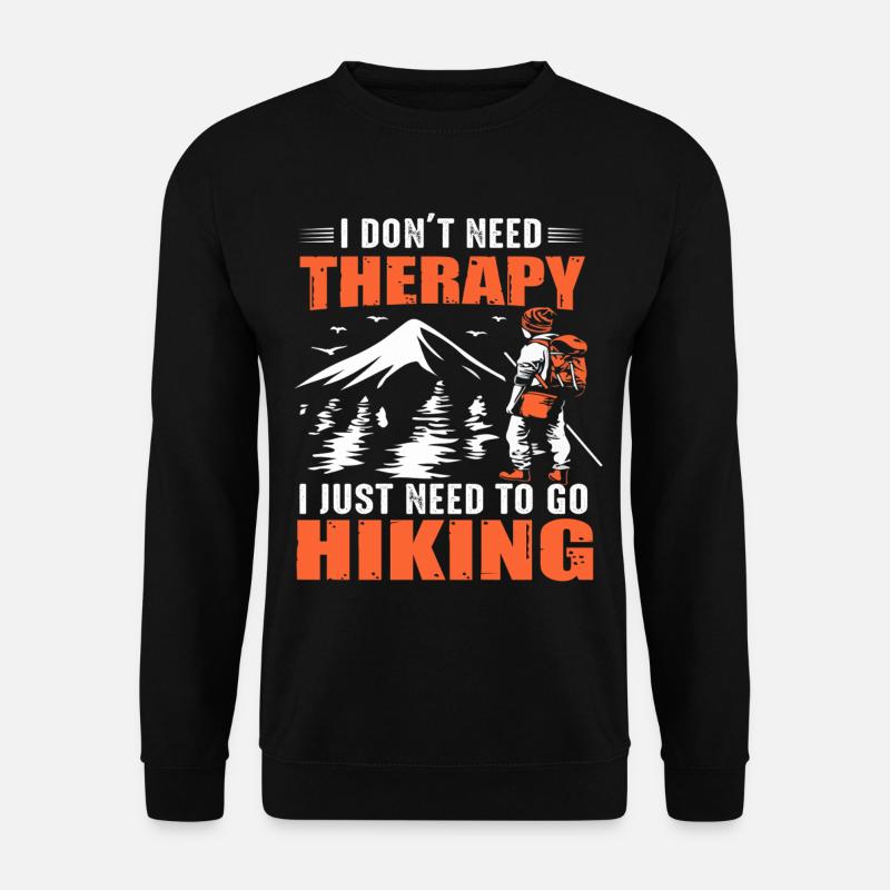 Wandern - Unisex Pullover - Schwarz