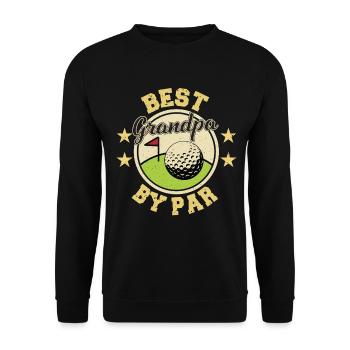 Golf Opa - Unisex Pullover - Schwarz - Vorne - Alina (178cm) & Michal (187cm)