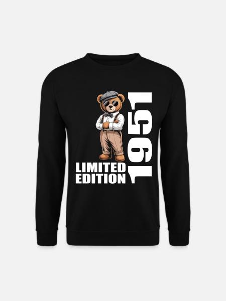 1951 Édition Limitée Ours Anniversaire 1951 - Sweat-shirt Unisexe - noir