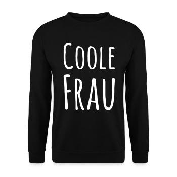 Voici à quoi ressemble une femme cool - Sweat-shirt Unisexe - noir - Devant - Alina (178cm) & Michal (187cm)