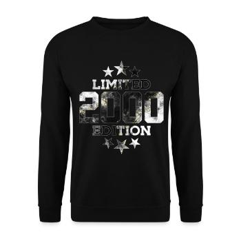 LIMITED EDITION 2000 26TH BIRTHDAY - Unisex Sweatshirt - black - Front - Alina (178cm) & Michal (187cm)