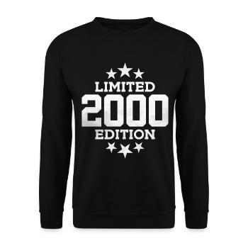 LIMITED EDITION 2000 26TH BIRTHDAY - Unisex Sweatshirt - black - Front - Alina (178cm) & Michal (187cm)