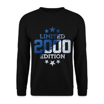 LIMITED EDITION 2000 26TH BIRTHDAY - Unisex Sweatshirt - black - Front - Alina (178cm) & Michal (187cm)