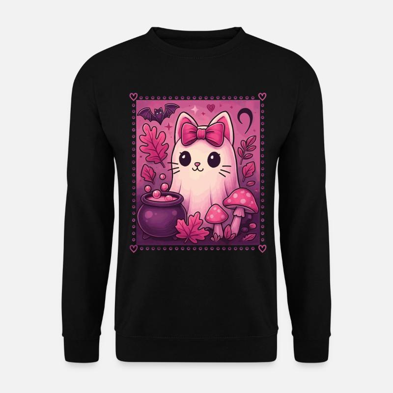 Geister-halloween-gruseliger - Unisex Pullover - Schwarz