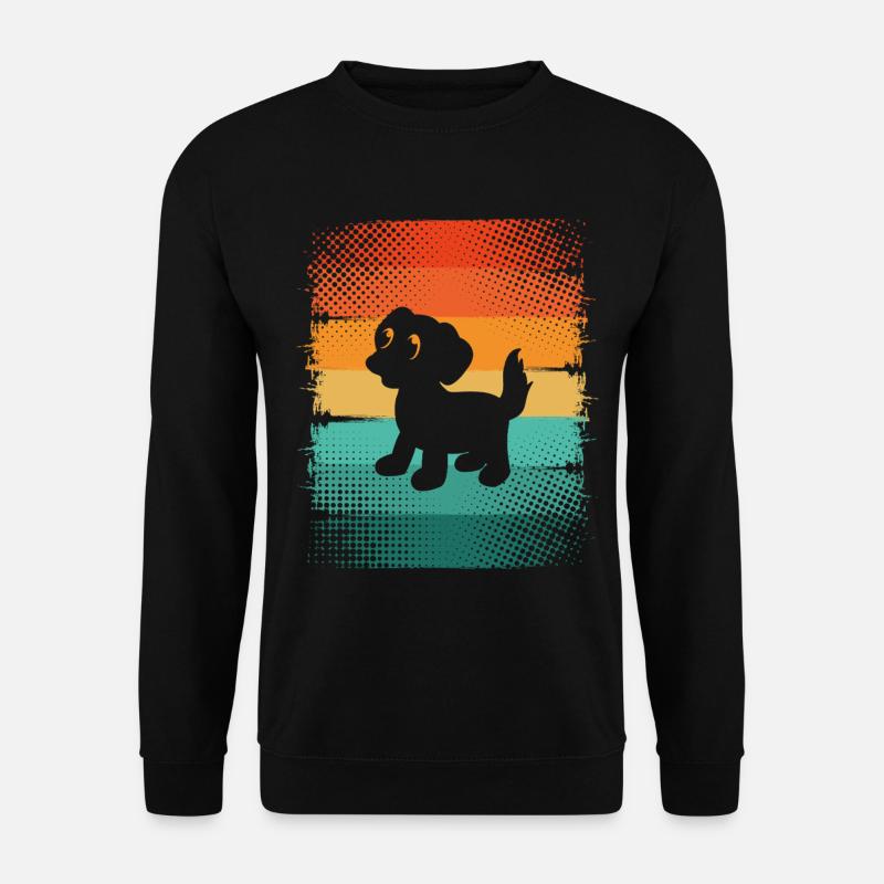 Hund Welpe - Unisex Pullover - Schwarz