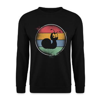 Schnecke - Unisex Pullover - Schwarz - Vorne - Alina (178cm) & Michal (187cm)