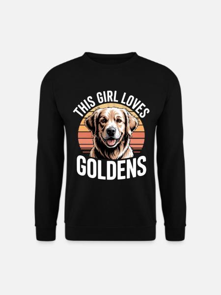 Cette fille aime les dorés - Sweat-shirt Unisexe - noir