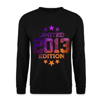 LIMITED EDITION 2013 13TH BIRTHDAY - Unisex Sweatshirt - black - Front - Alina (178cm) & Michal (187cm)