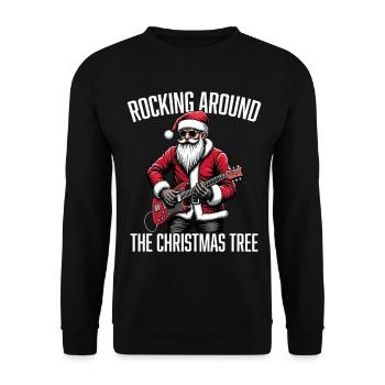 Se balancer autour du sapin de Noël - Sweat-shirt Unisexe - noir - Devant - Alina (178cm) & Michal (187cm)