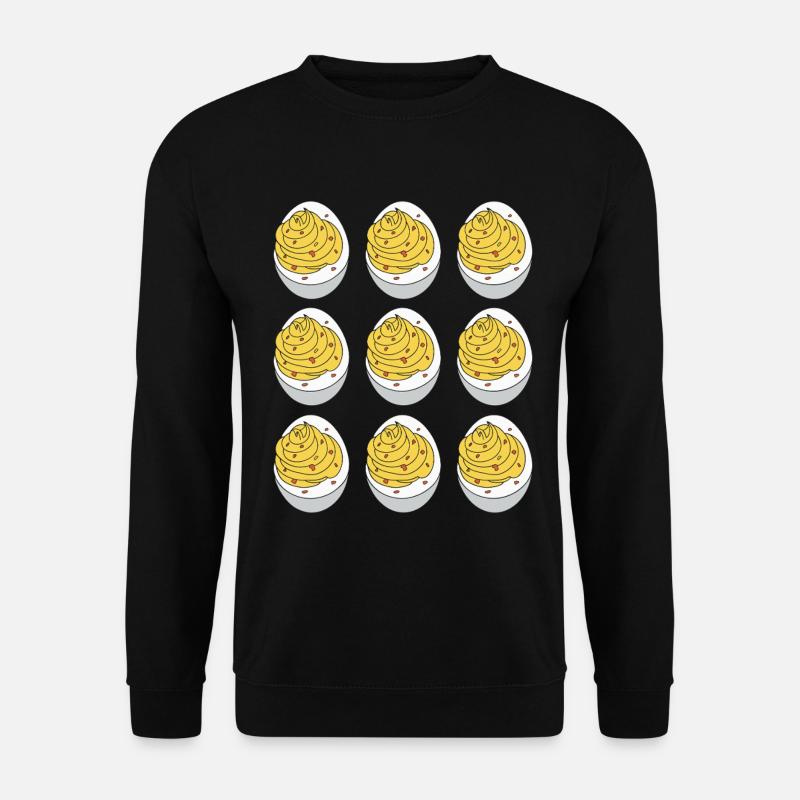 stuffed eggs - Unisex Sweatshirt - black