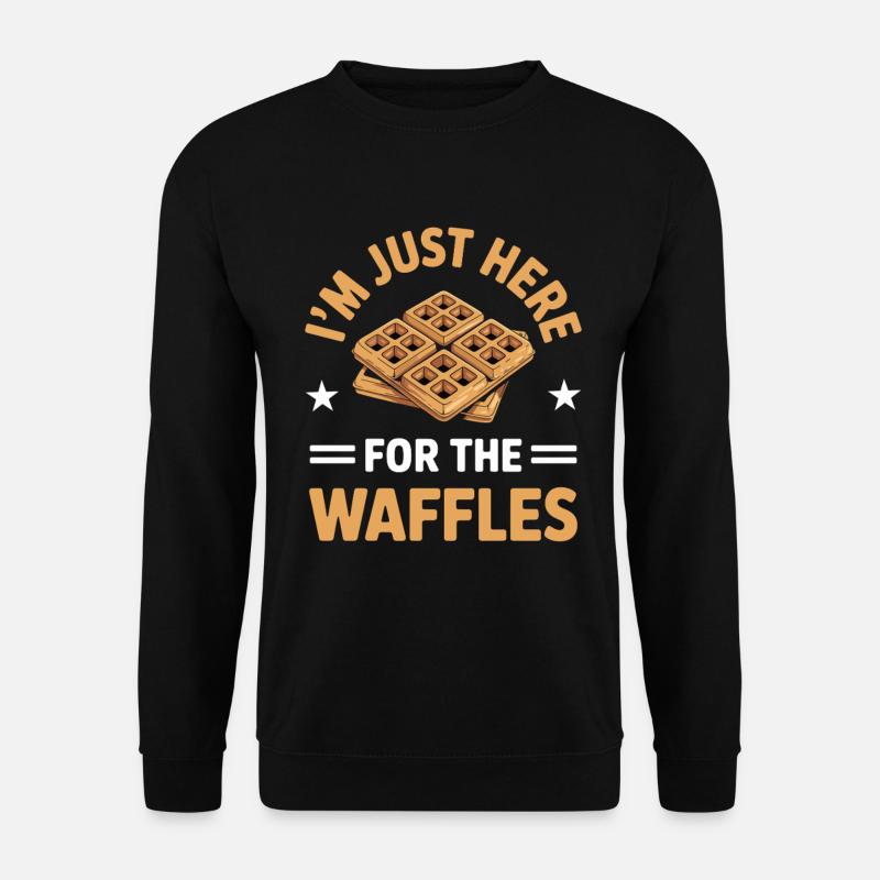 Butterwaffeln Frühstück Fan Shirt - Unisex Pullover - Schwarz