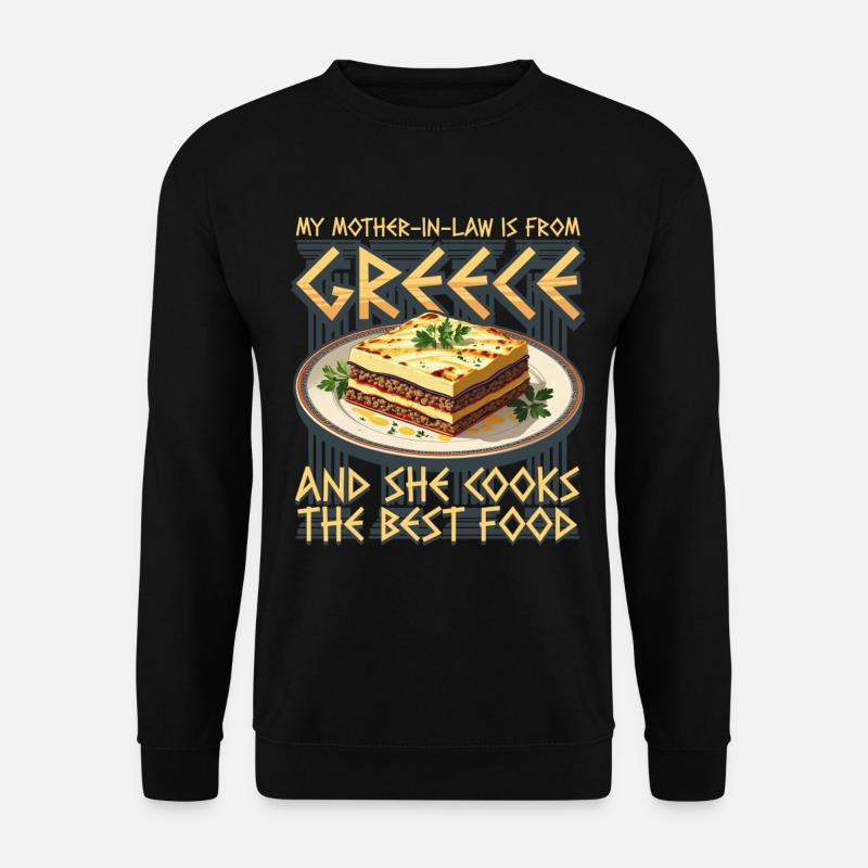 Griechische Schwiegermutter Griechenland - Unisex Pullover - Schwarz