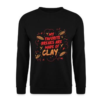 Tir au pigeon d’argile Tir sur cible - Sweat-shirt Unisexe - noir - Devant - Alina (178cm) & Michal (187cm)
