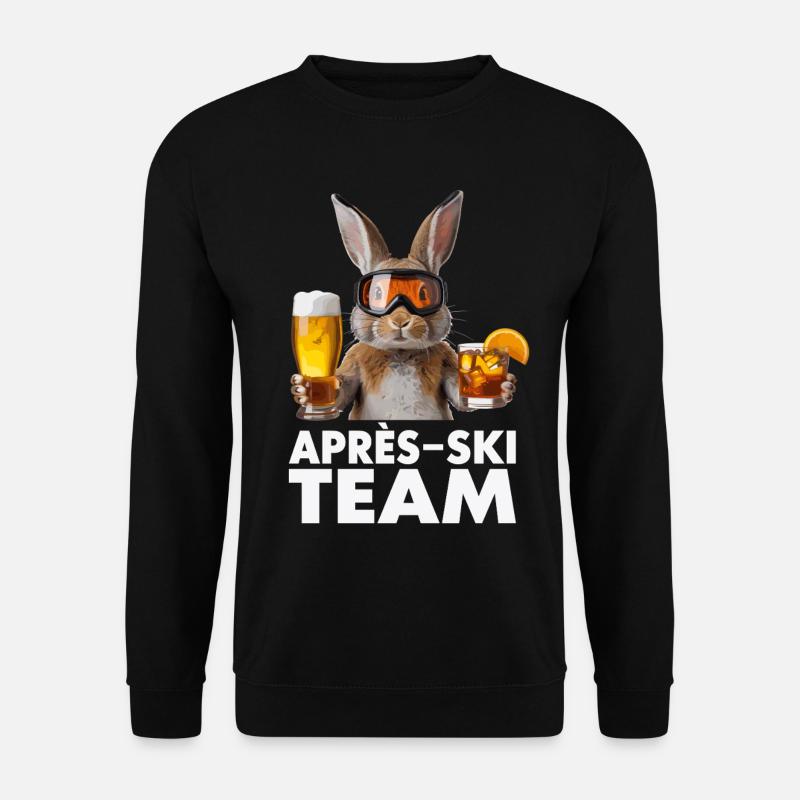 Équipe de lapins après-ski - Sweat-shirt Unisexe - noir