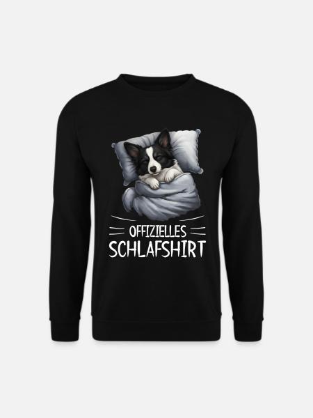 Chemise de nuit officielle Border Collie Dog - Sweat-shirt Unisexe - noir
